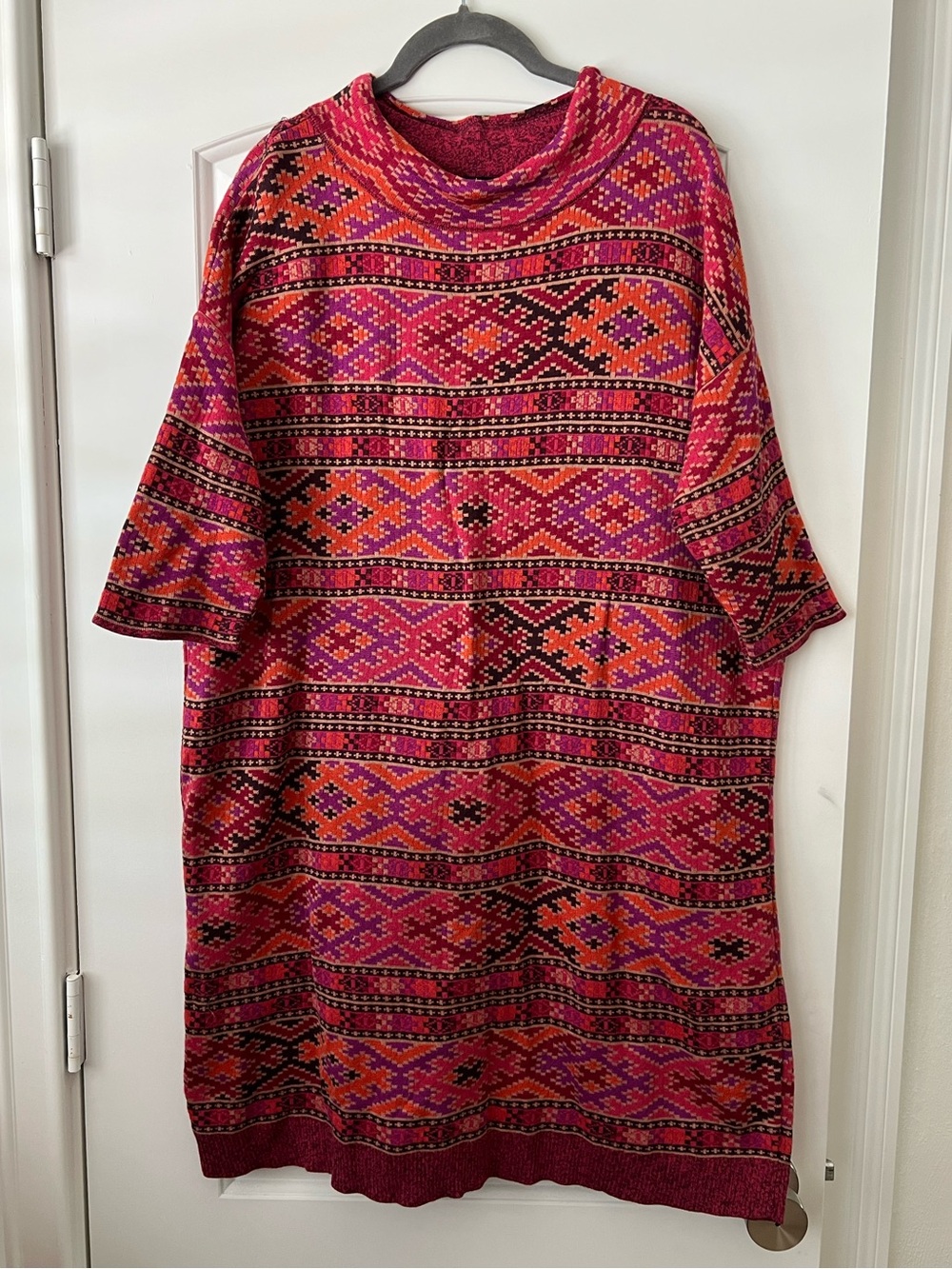 Peruvian Connection Sweater Dress Pink R - Picture 1 of 7